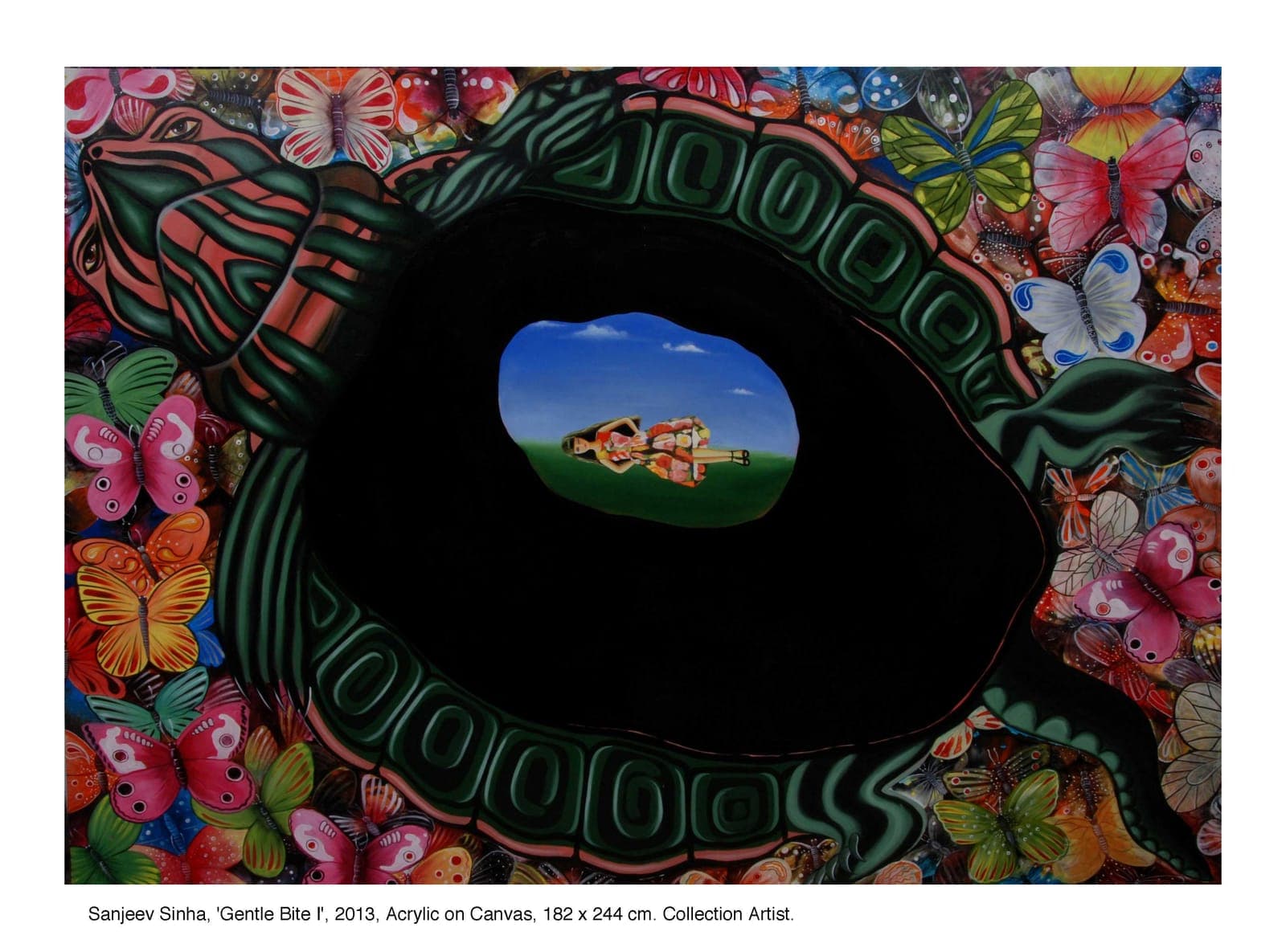 Gentle Bite by Sanjeev Sinha — Acrylic on Canvas, 2013 (work 1 of 22)