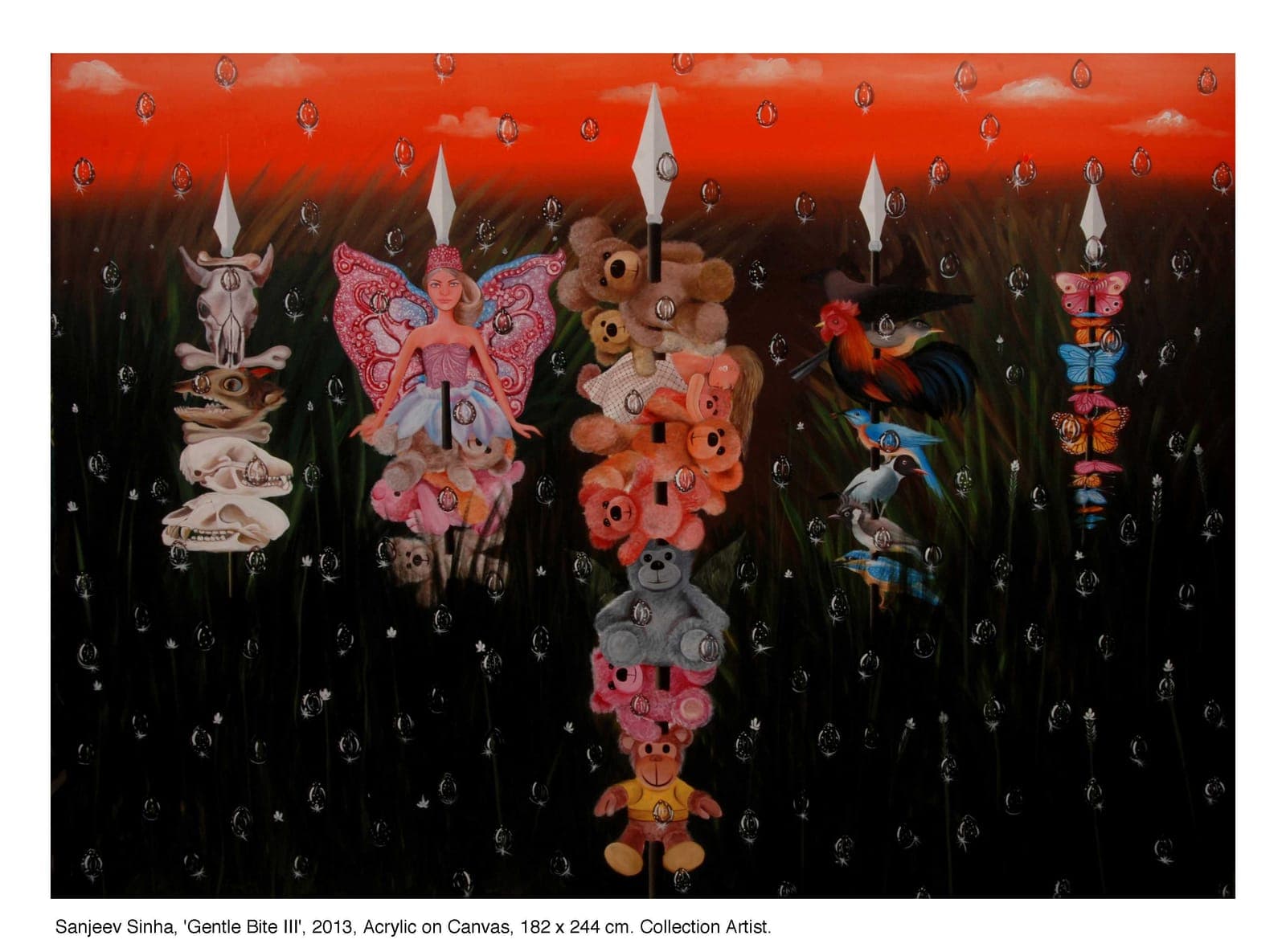 Gentle Bite by Sanjeev Sinha — Acrylic on Canvas, 2013 (work 3 of 22)