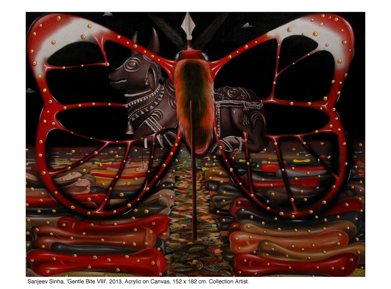 Gentle Bite by Sanjeev Sinha — Acrylic on Canvas, 2013 (work 8 of 22)