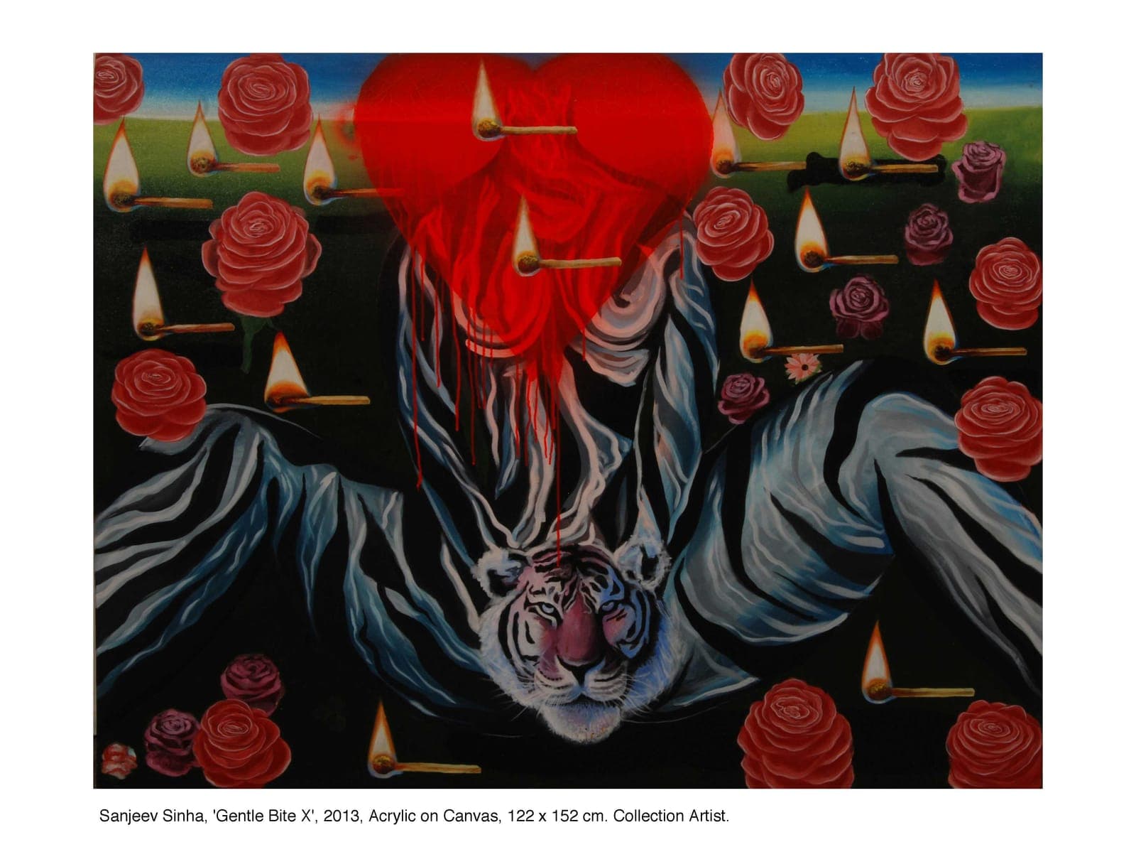 Gentle Bite by Sanjeev Sinha — Acrylic on Canvas, 2013 (work 10 of 22)