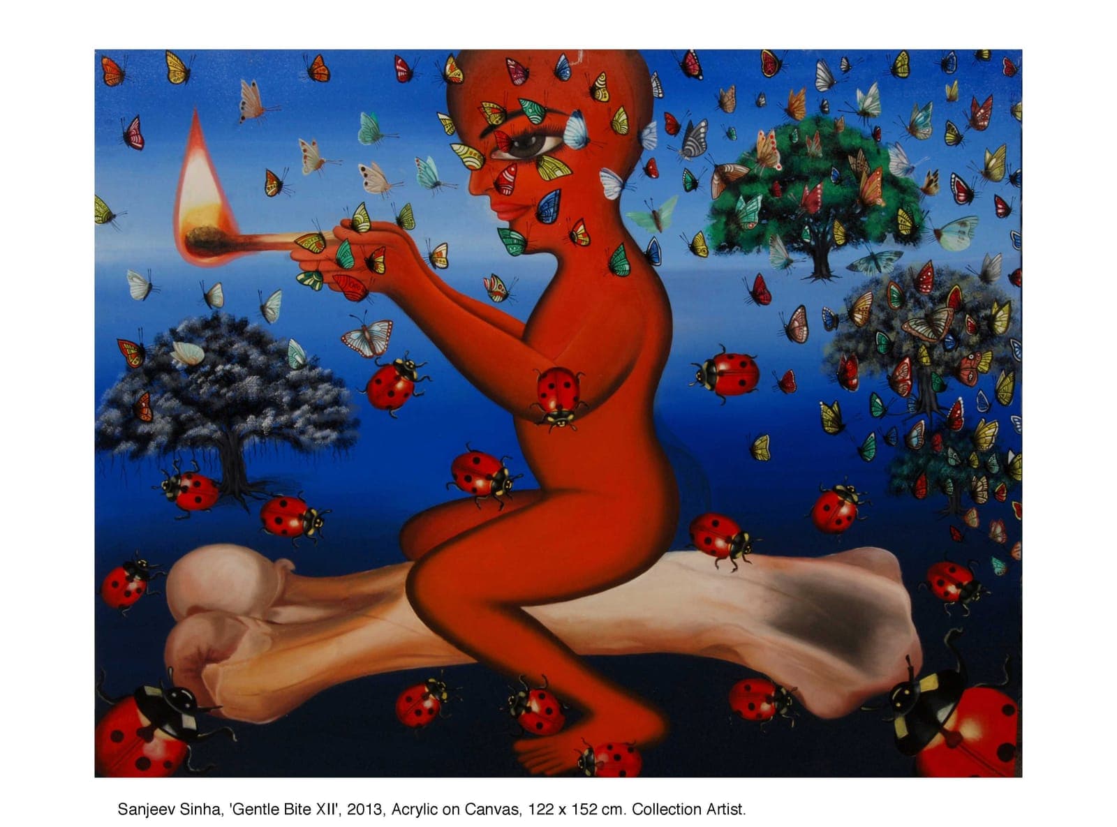 Gentle Bite by Sanjeev Sinha — Acrylic on Canvas, 2013 (work 11 of 22)