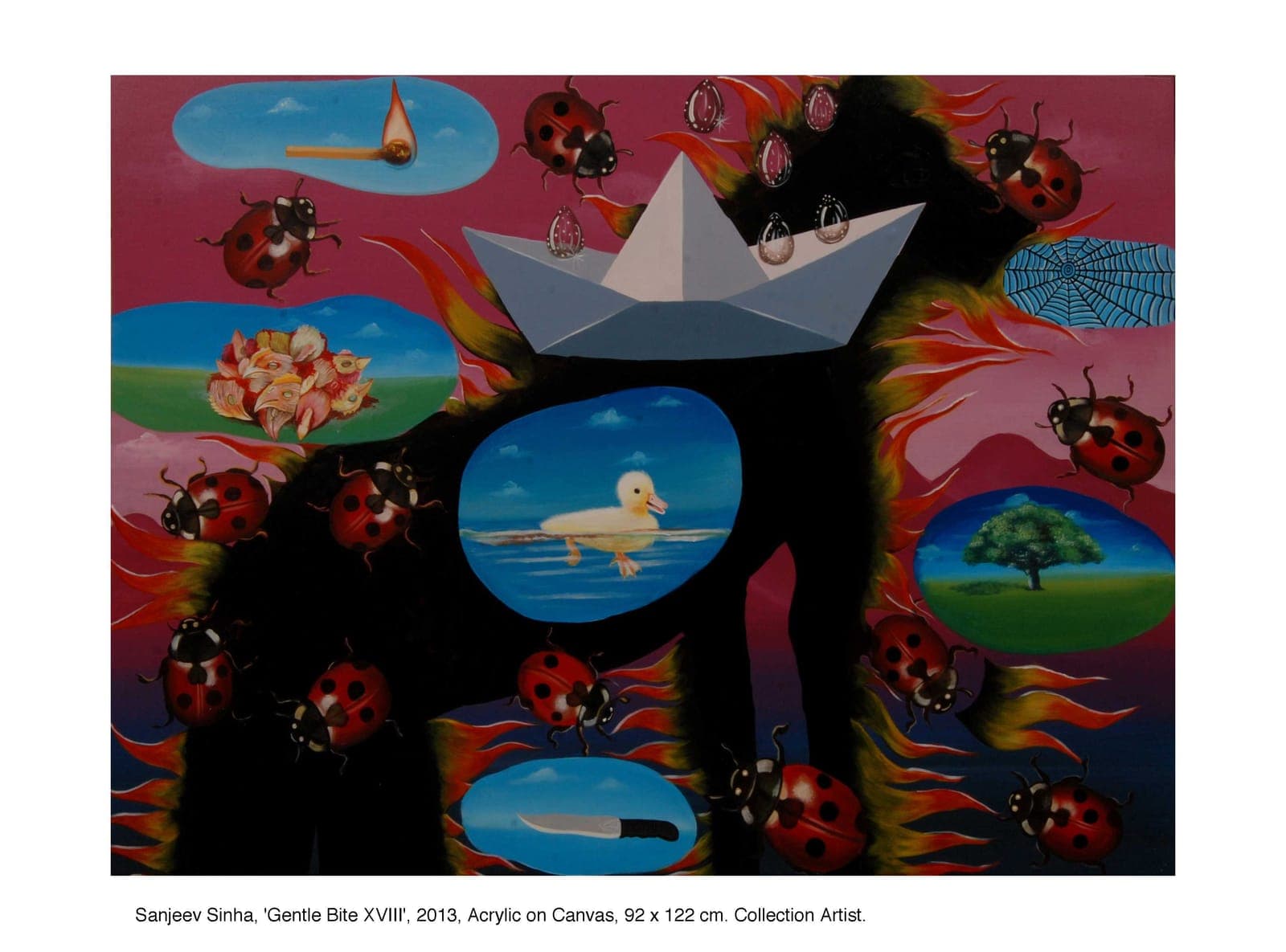 Gentle Bite by Sanjeev Sinha — Acrylic on Canvas, 2013 (work 17 of 22)