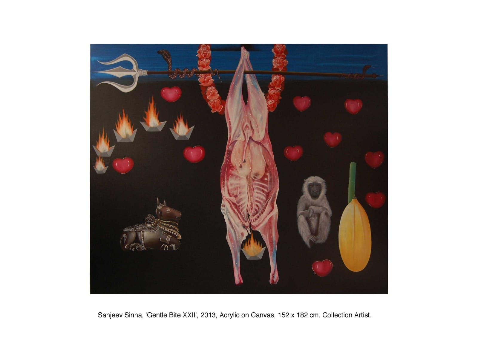 Gentle Bite by Sanjeev Sinha — Acrylic on Canvas, 2013 (work 21 of 22)
