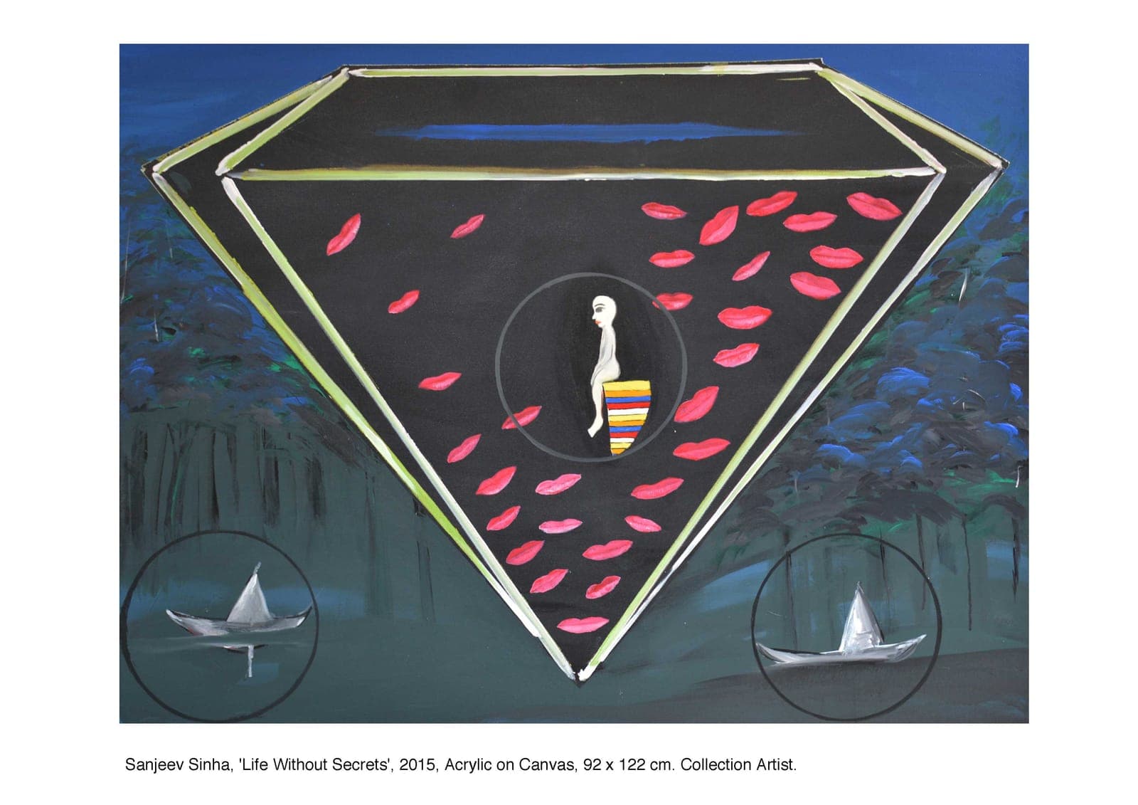 Life Without Secrets by Sanjeev Sinha — Acrylic on Canvas, 2015 (work 13 of 23)