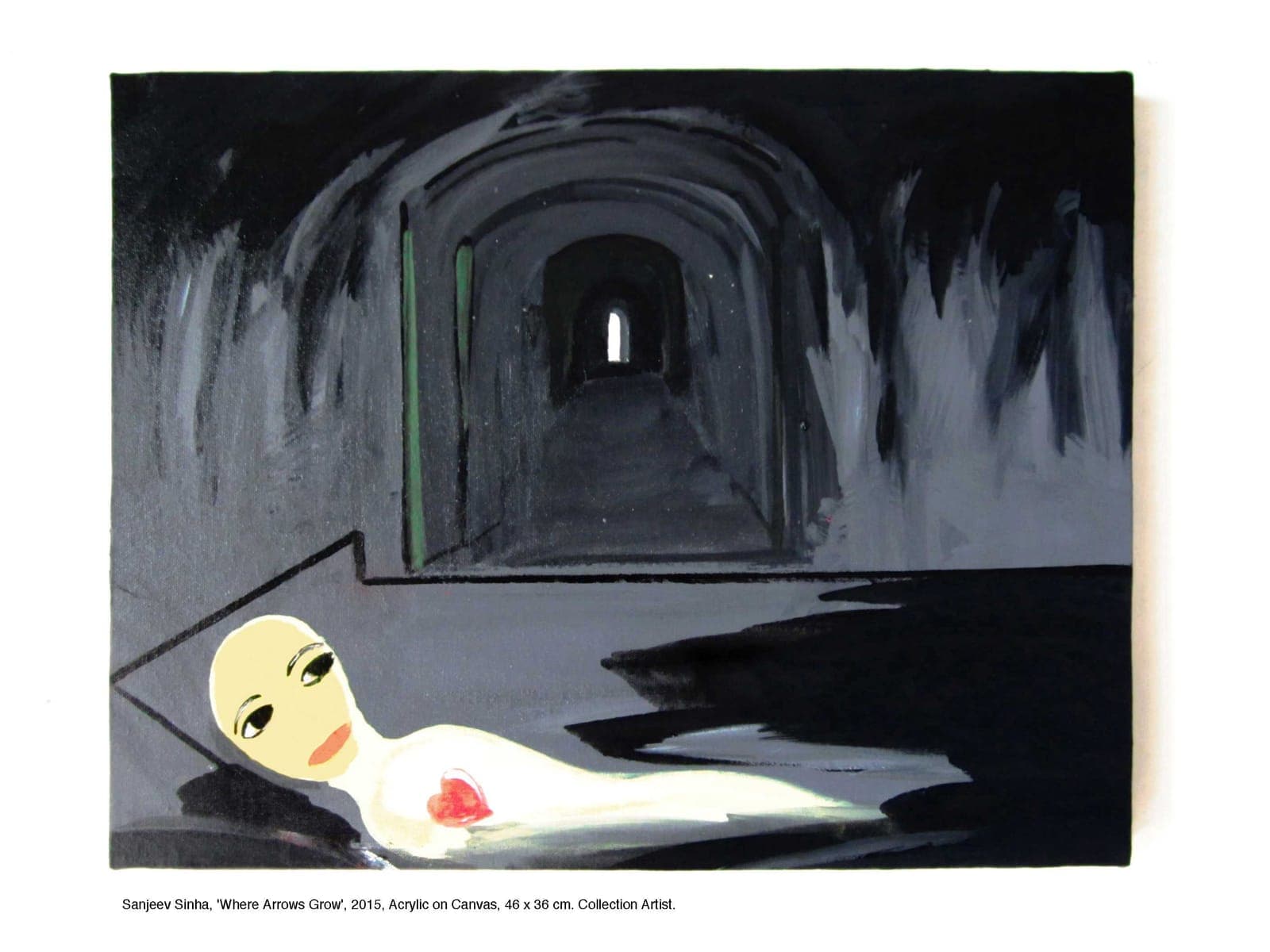 Where Arrows Grow by Sanjeev Sinha — Acrylic on Canvas, 2015 (work 2 of 25)