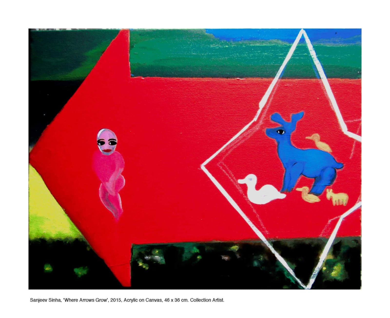 Where Arrows Grow by Sanjeev Sinha — Acrylic on Canvas, 2015 (work 5 of 25)
