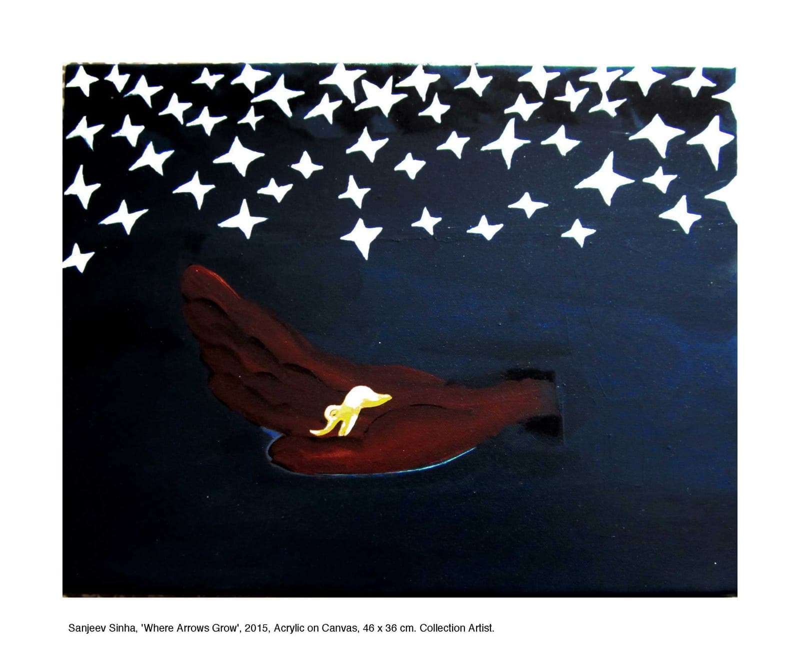 Where Arrows Grow by Sanjeev Sinha — Acrylic on Canvas, 2015 (work 11 of 25)