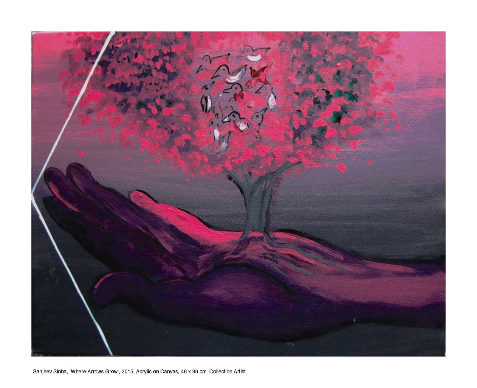 Where Arrows Grow by Sanjeev Sinha — Acrylic on Canvas, 2015 (work 17 of 25)