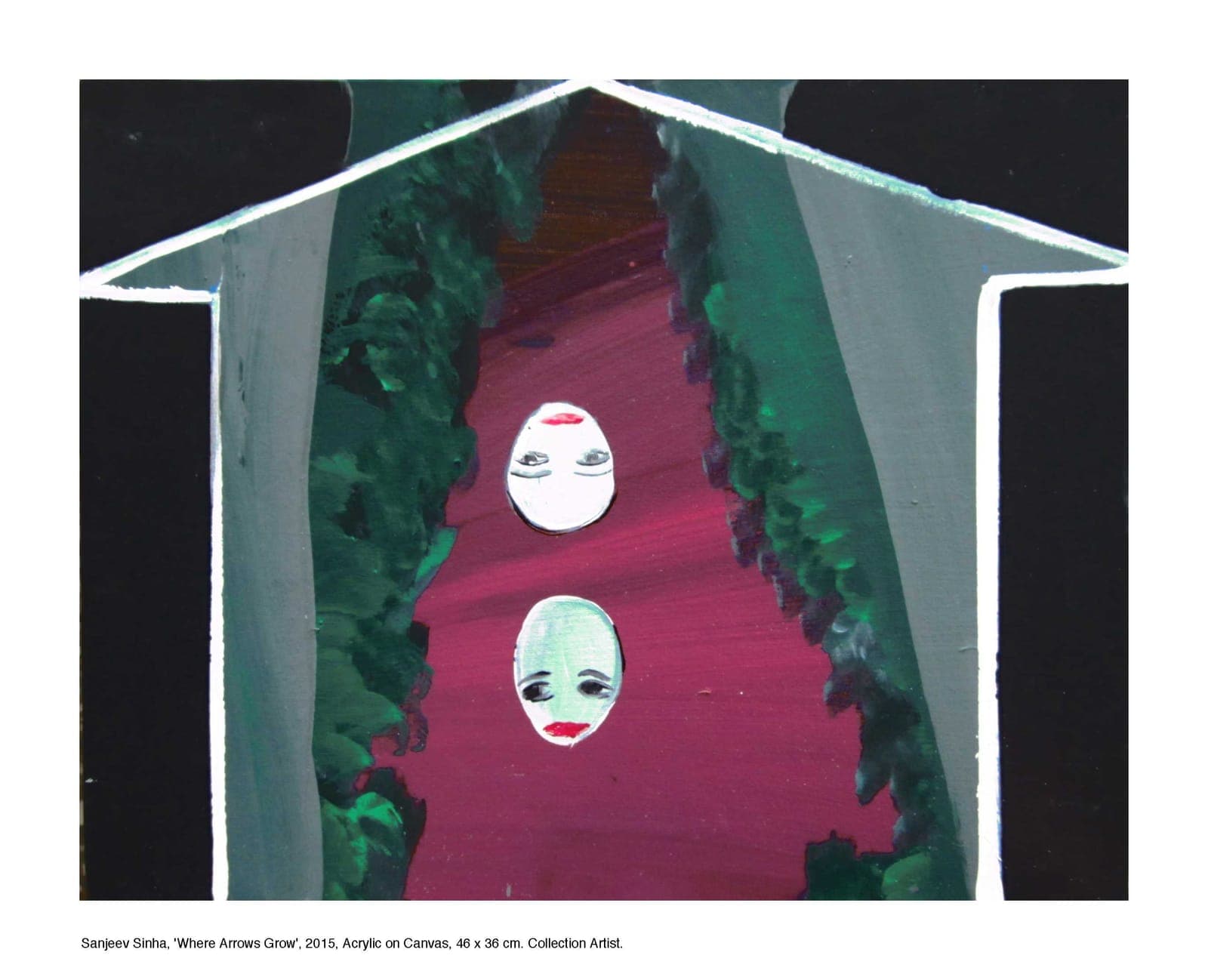 Where Arrows Grow by Sanjeev Sinha — Acrylic on Canvas, 2015 (work 22 of 25)