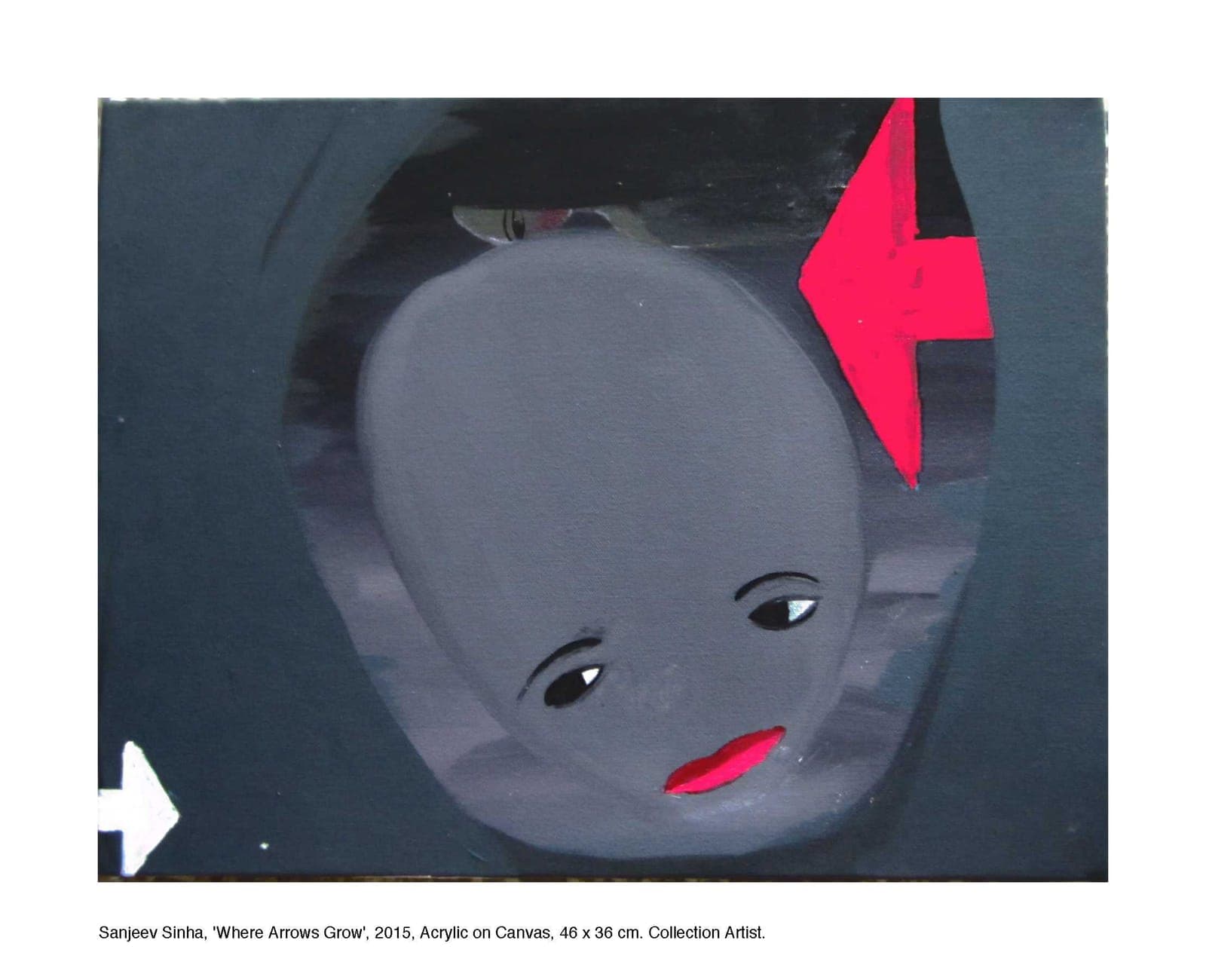 Where Arrows Grow by Sanjeev Sinha — Acrylic on Canvas, 2015 (work 23 of 25)